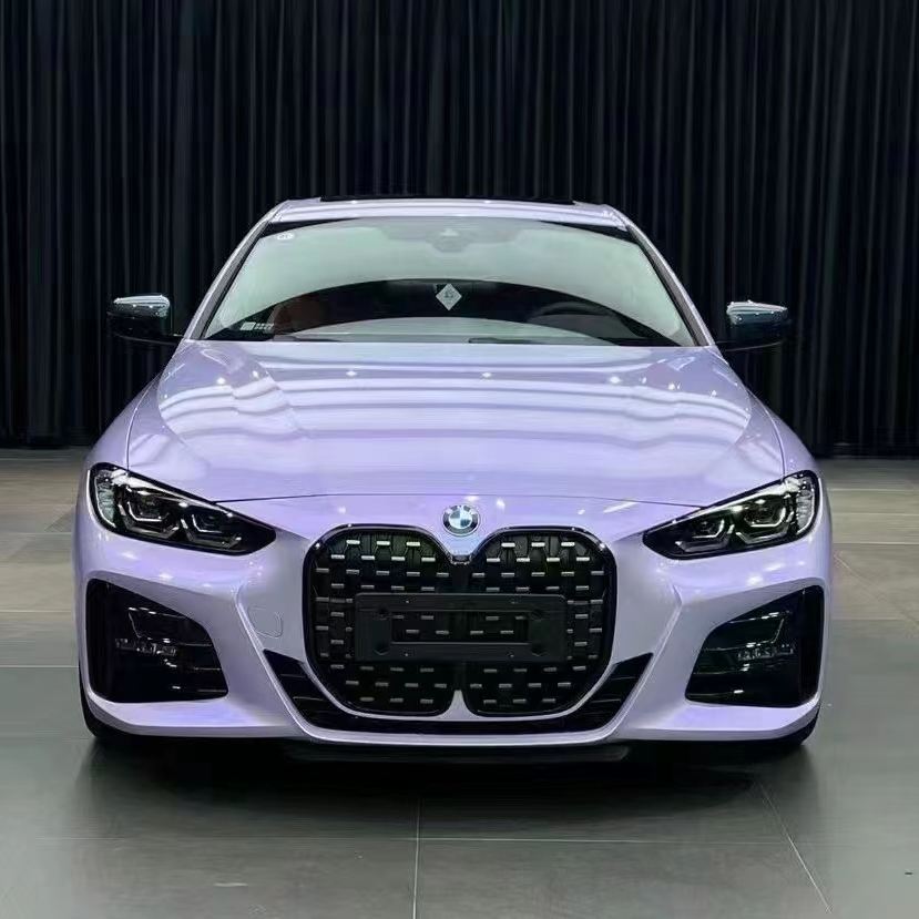 Ravoony Plus Twin Silver Purple Car Vinyl Wrap BMW 4 Series Wrap
