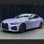 Ravoony Plus Twin Silver Purple Car Vinyl Wrap BMW 4 Series Wrap