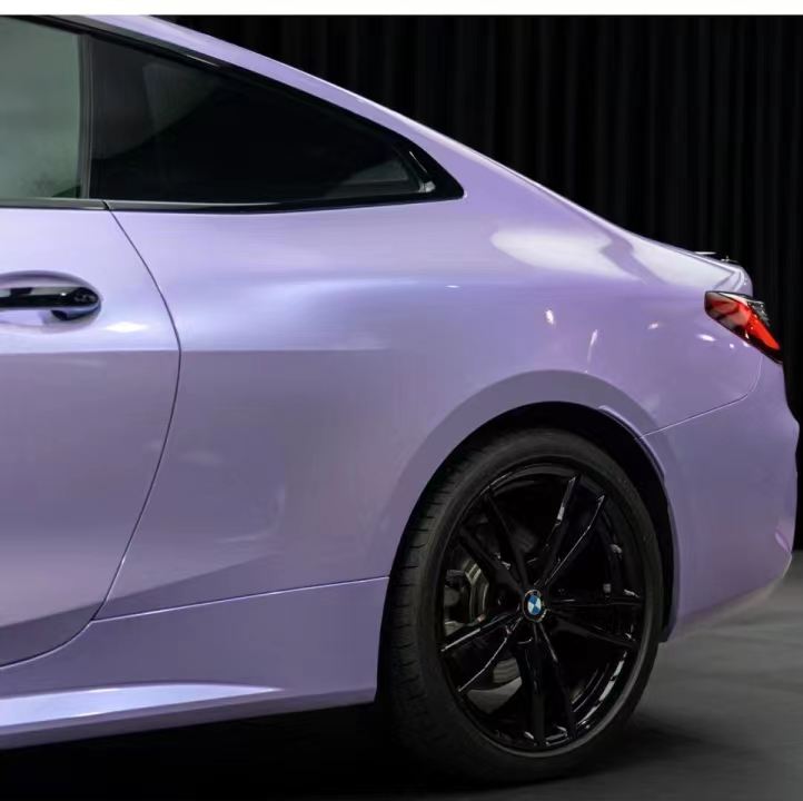 Ravoony Plus Twin Silver Purple Car Vinyl Wrap BMW 4 Series Wrap