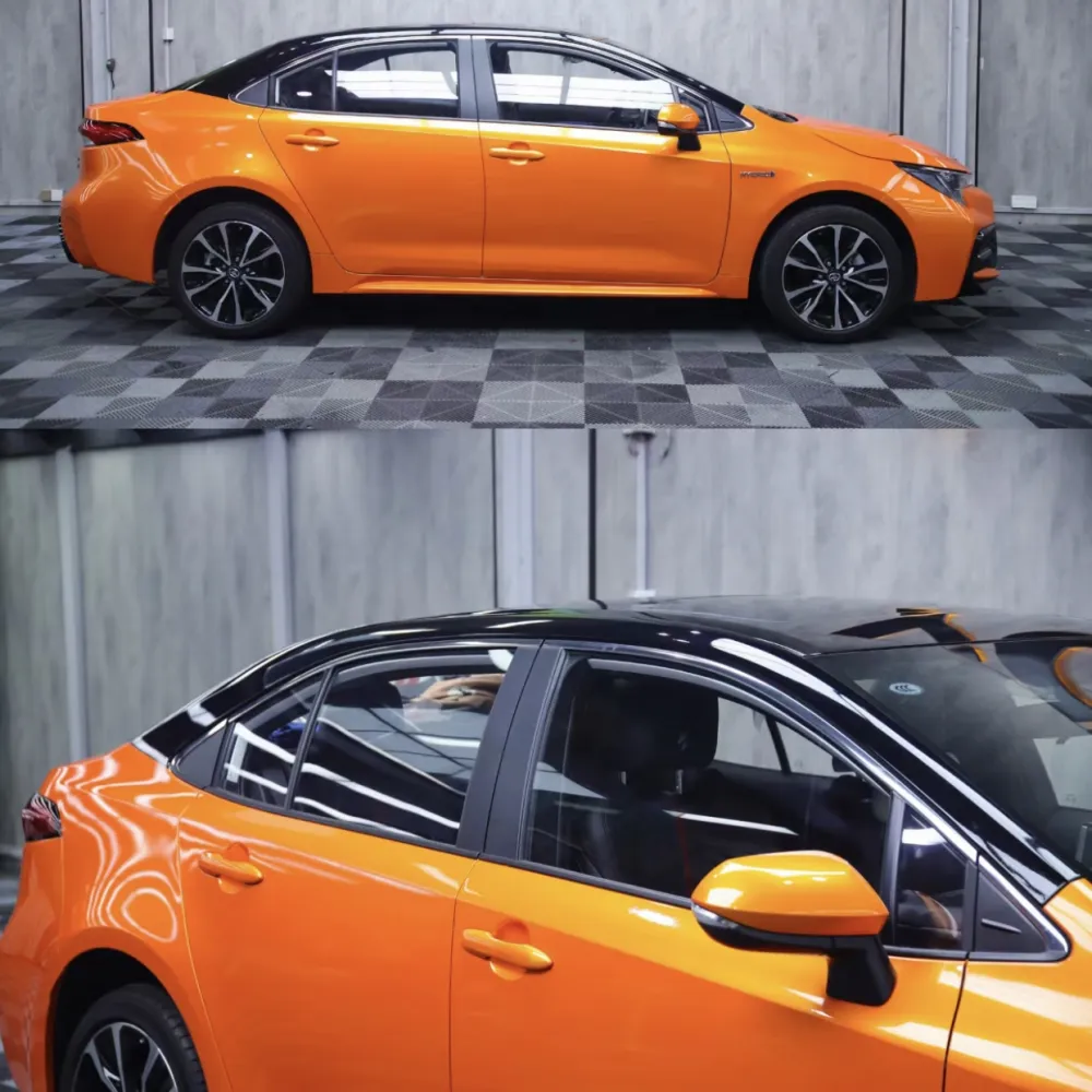 Ravoony Plus Burnt Orange Car Wrap Toyota Vinyl Wrap