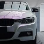 Ravoony Plus PET Glossy White to Purple Vinyl Car Wrap  BMW 3 Series Wrap