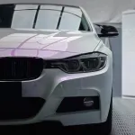 Ravoony Plus Glossy White to Purple Vinyl Car Wrap  BMW 3 Series Wrap