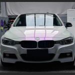 Ravoony Plus PET Glossy White to Purple Vinyl Car Wrap  BMW 3 Series Wrap