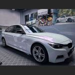 Ravoony Plus PET Glossy White to Purple Vinyl Car Wrap  BMW 3 Series Wrap