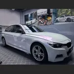 Ravoony Plus Glossy White to Purple Vinyl Car Wrap  BMW 3 Series Wrap