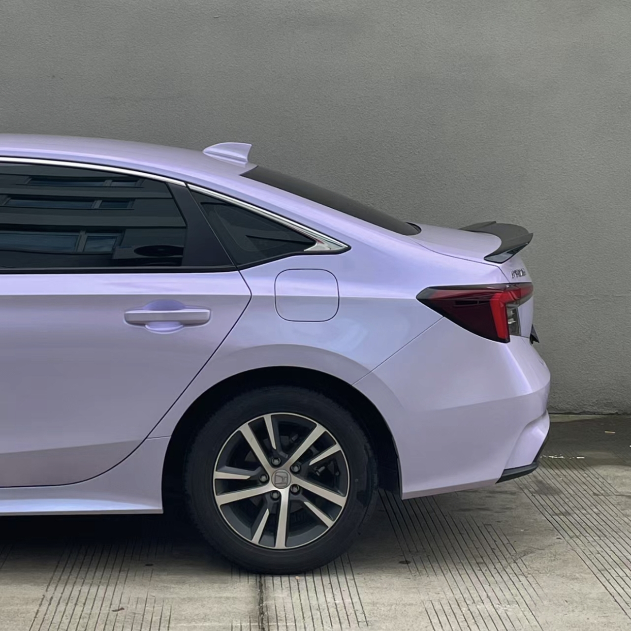 Ravoony Plus Twin Silver Purple Car Vinyl Wrap Honda Wrap