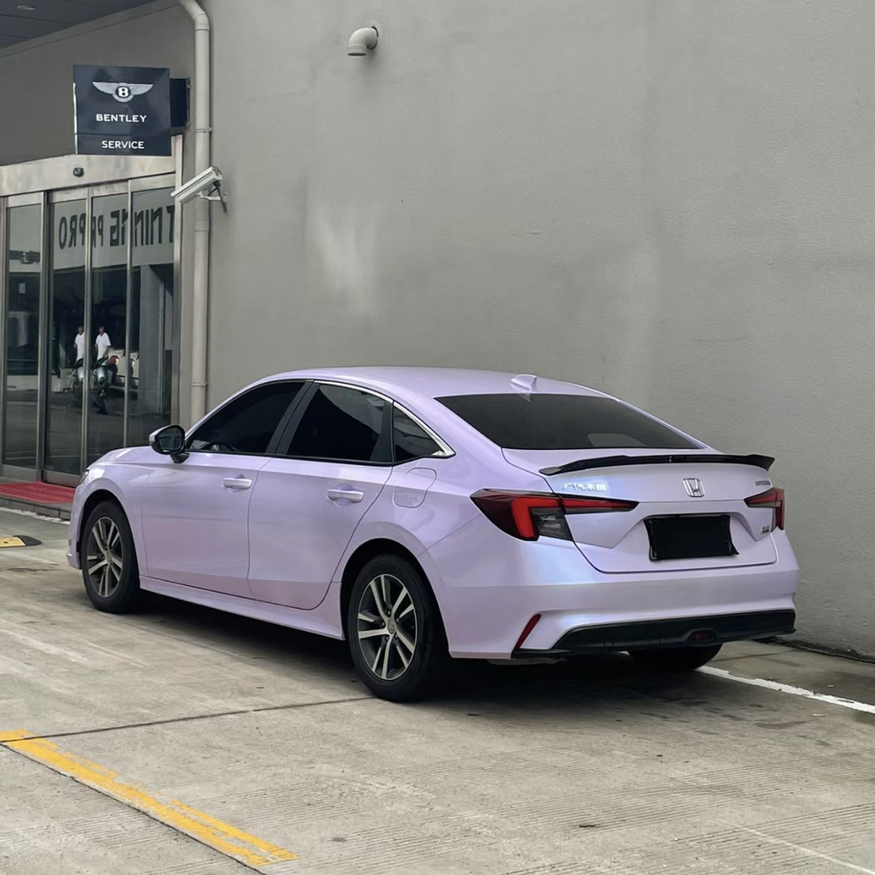 Ravoony Plus Twin Silver Purple Car Vinyl Wrap Honda Wrap