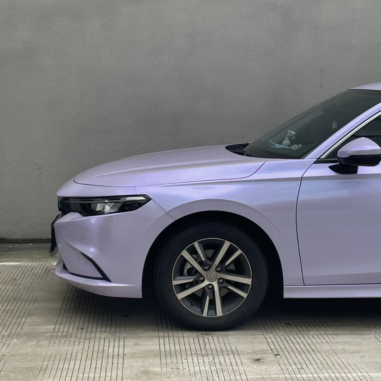 Ravoony Plus Twin Silver Purple Car Vinyl Wrap Honda Wrap