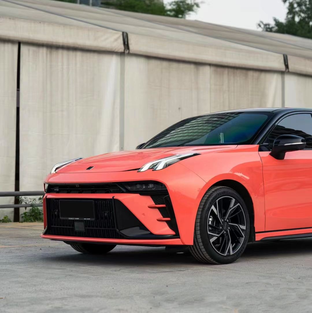 Ravoony Plus PET Glossy Coral Orange Vinyl Wrap