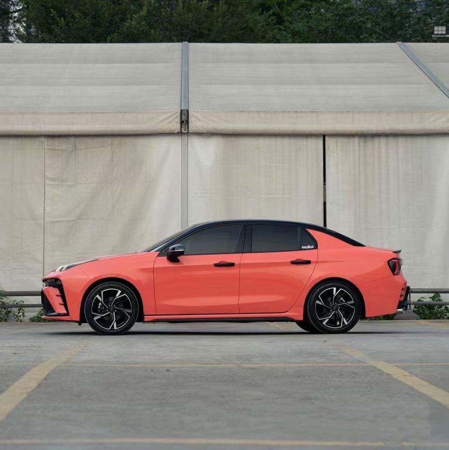 Ravoony Plus PET Glossy Coral Orange Vinyl Wrap