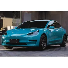 Glossy Miami Blue Vinyl Wrap