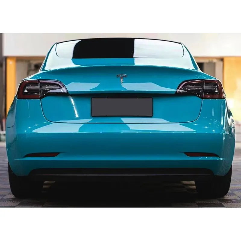 Glossy Miami Blue Vinyl Wrap