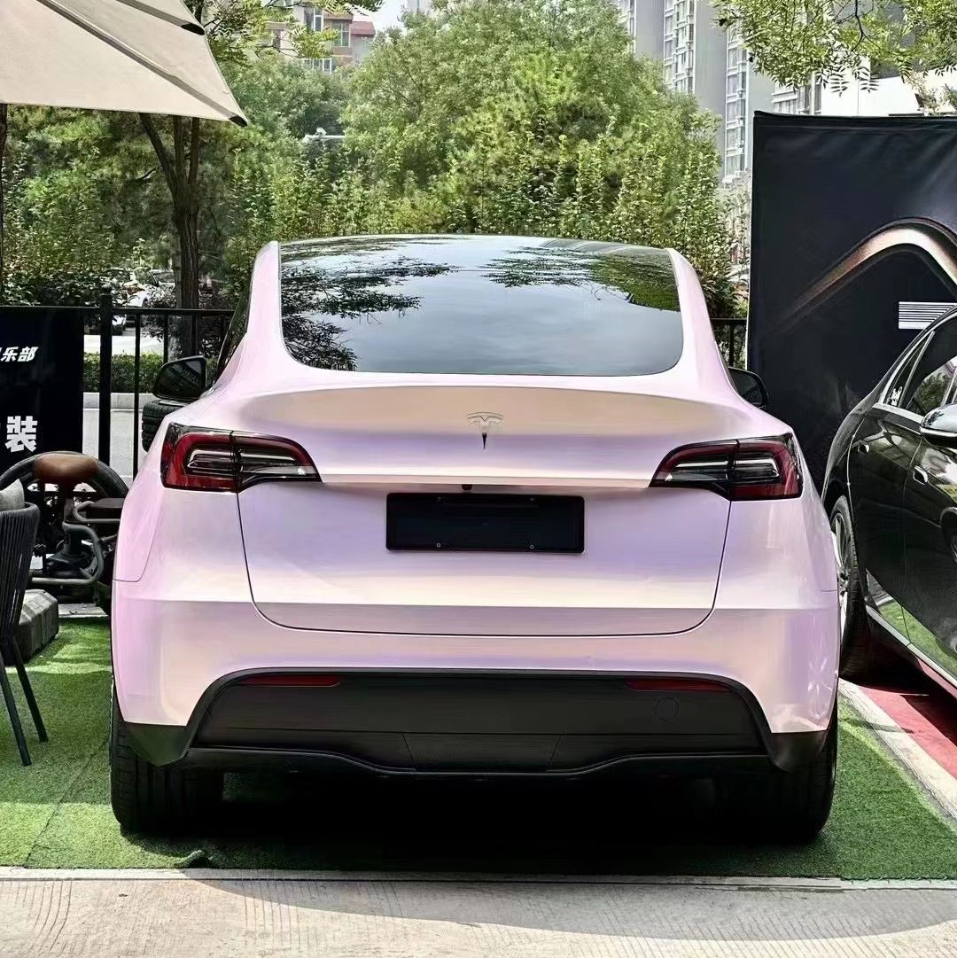 Ravoony Plus PET Glossy Glazed Pink Gold Car Wrap