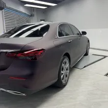 Ultra Matte Black Purple Car Vinyl Wrap