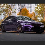 Ravoony Plus Audi Gloss Velvet Purple Car Vinyl Wrap BMW 5 Series Wrap