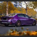 Ravoony Plus Audi Gloss Velvet Purple Car Vinyl Wrap BMW 5 Series Wrap