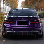 Ravoony Plus Audi Gloss Velvet Purple Car Vinyl Wrap BMW 5 Series Wrap