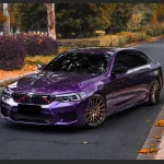 Ravoony Plus Audi Gloss Velvet Purple Car Vinyl Wrap BMW 5 Series Wrap