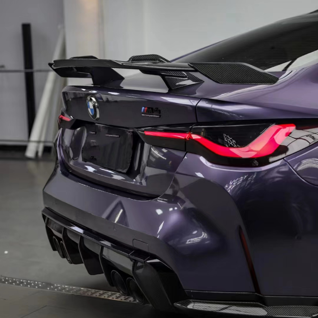 Ravoony Plus Bentley Gloss Grey Violet Car Vinyl Wrap BMW M4 Wrap