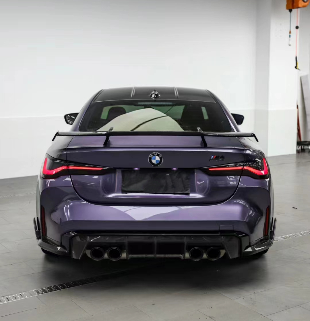 Ravoony Plus Bentley Gloss Grey Violet Car Vinyl Wrap BMW M4 Wrap