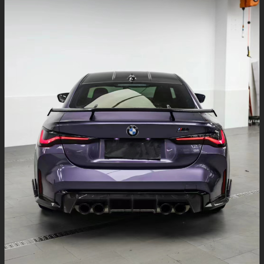Ravoony Plus Bentley Gloss Grey Violet Car Vinyl Wrap BMW M4 Wrap