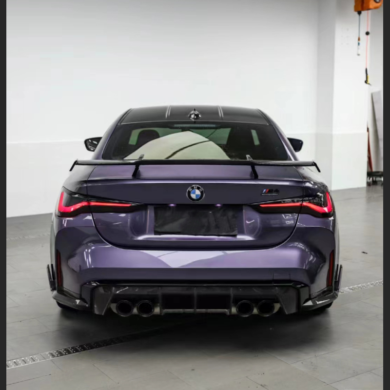 Ravoony Plus Bentley Gloss Grey Violet Car Vinyl Wrap BMW M4 Wrap