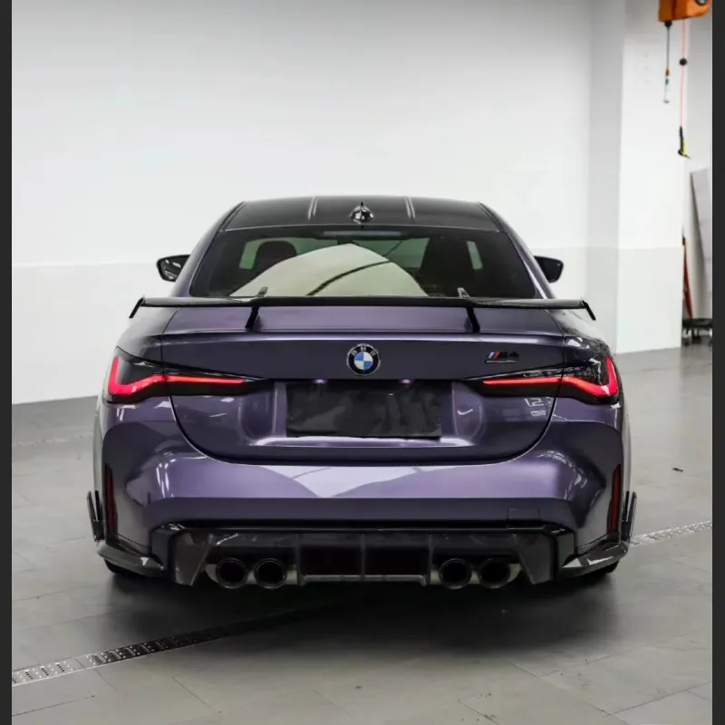 Ravoony Plus Bentley Gloss Grey Violet Car Vinyl Wrap BMW M4 Wrap