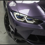 Ravoony Plus Bentley Gloss Grey Violet Car Vinyl Wrap BMW M4 Wrap
