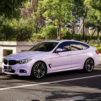 Ravoony Plus PET Glossy Violet Star Car Wrap BMW 330i Wrap 02