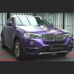Ravoony Plus Matte Heavy Metal Sparkle Purple Car Wrap BMW X4 Wrap