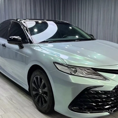 Ravoony Plus Twin Candy Grey Green Color Fliper Car Wrap Toyota Camry Wrap 02