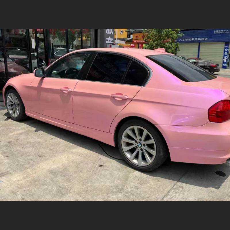 Ravoony Plus Twin Candy Purple Pink Color Fliper Car Wrap BMW 3 Series Wrap