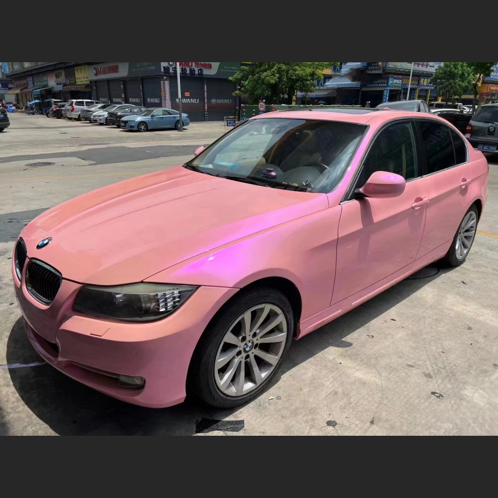Ravoony Plus Twin Candy Purple Pink Color Fliper Car Wrap BMW 3 Series Wrap