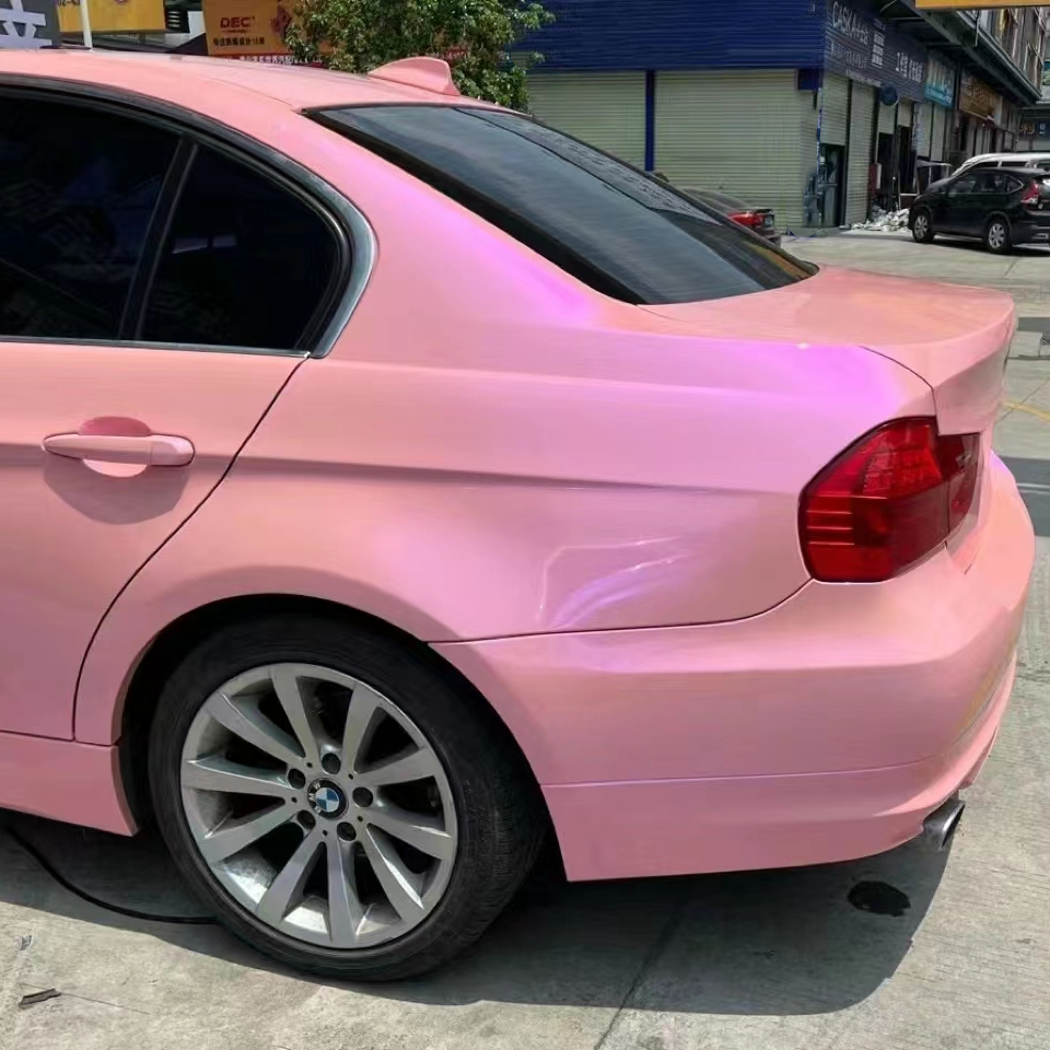 Ravoony Plus Twin Candy Purple Pink Color Fliper Car Wrap BMW 3 Series Wrap