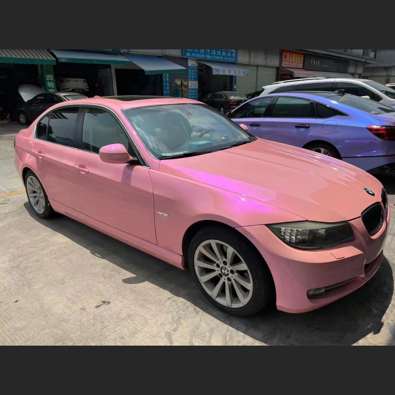 Ravoony Plus Twin Candy Purple Pink Color Fliper Car Wrap BMW 3 Series Wrap