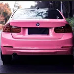 Ravoony Plus Glossy Princess Pink Vinyl Car Wrap BMW 3 Series Wrap