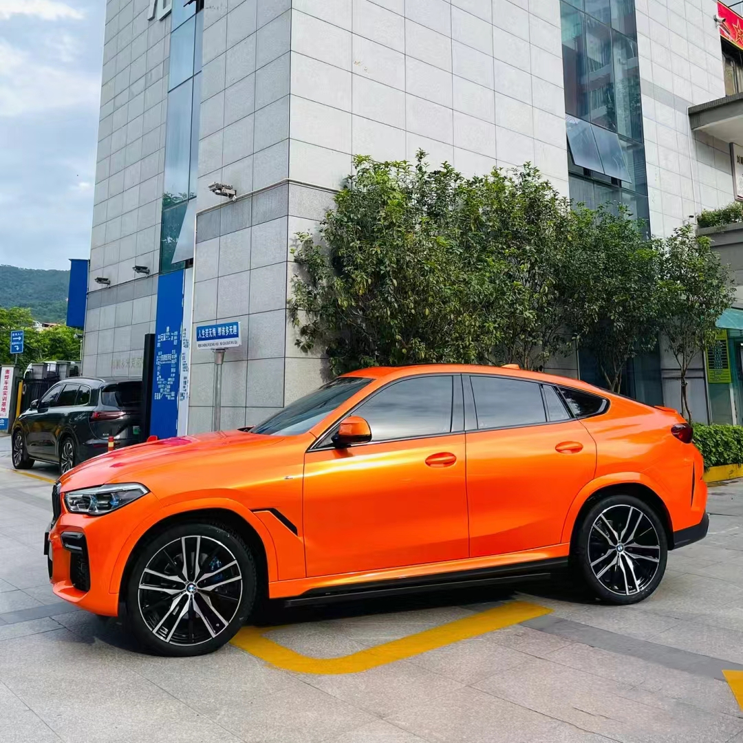 Ravoony Plus Gloss Burnt Orange Car Wrap BMW X6 Wrap