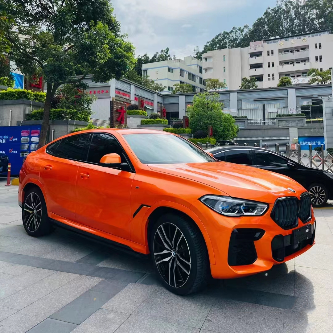 Ravoony Plus Gloss Burnt Orange Car Wrap BMW X6 Wrap