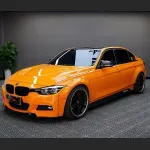 Ravoony Plus Gloss Crystal Mclaren Orange Wrap BMW 3 Series Wrap