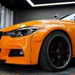 Ravoony Plus Gloss Crystal Mclaren Orange Wrap BMW 3 Series Wrap