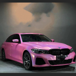 Ravoony Plus Glossy Laser Pink Car Vinyl Wrap BMW 3 Series Wrap
