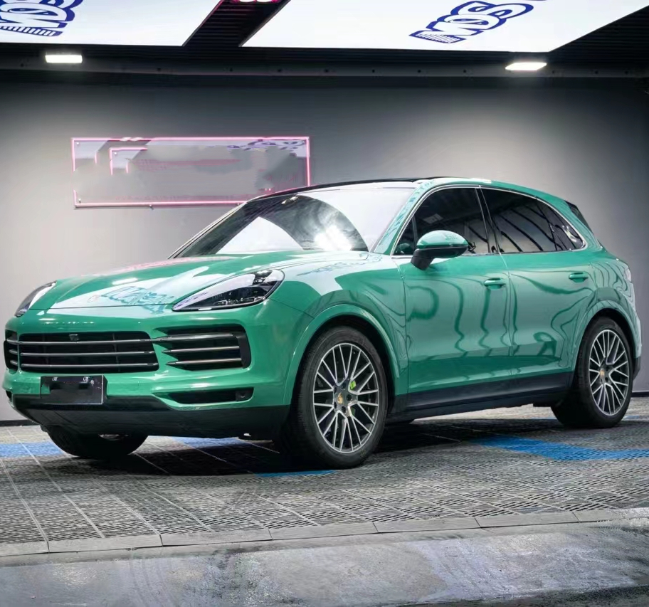 Ravoony Plus PET Gloss Vintage Green Car Viny Wrap