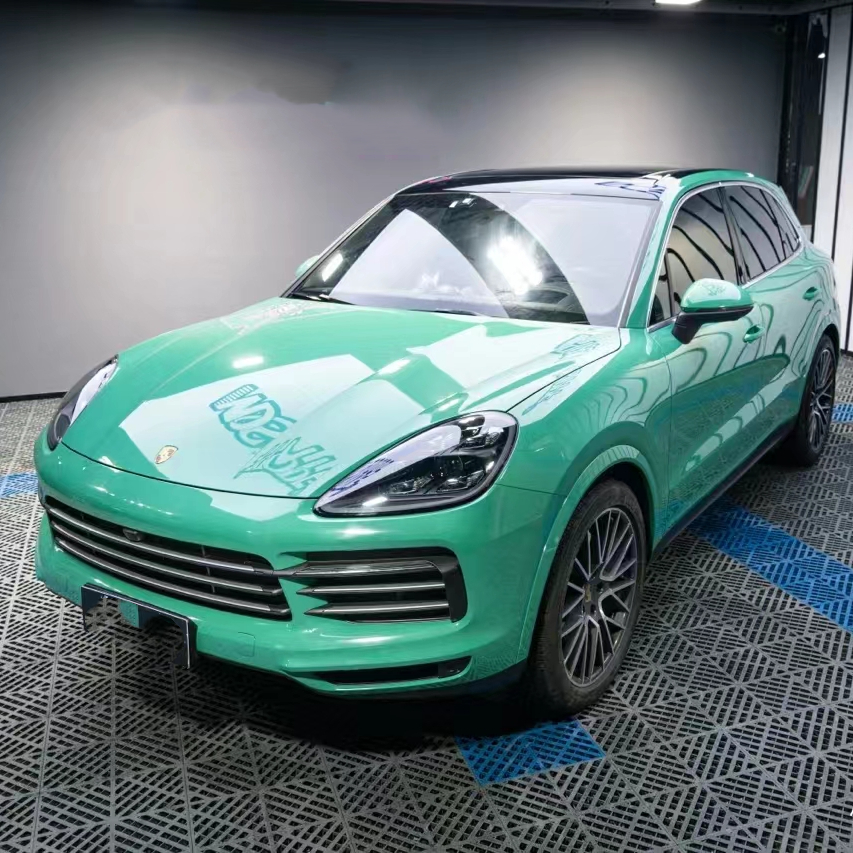 Ravoony Plus PET Gloss Vintage Green Car Viny Wrap