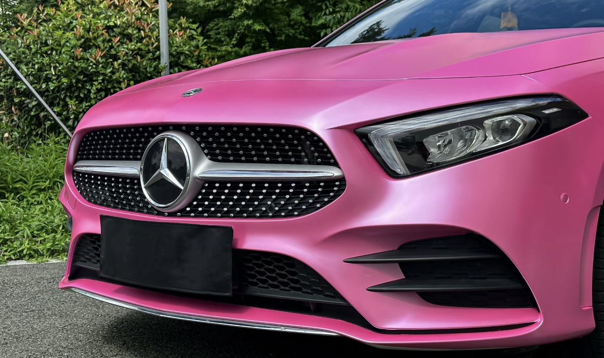 Ravoony Plus Pure Metal Princess Pink Car Vinyl Wrap