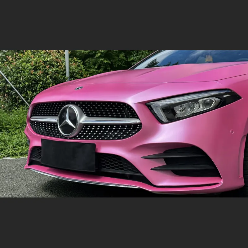 Ravoony Plus Pure Metal Princess Pink Car Vinyl Wrap