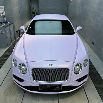 Ravoony Plus PET Ultra-Matte Violet Star Car Wrap 02