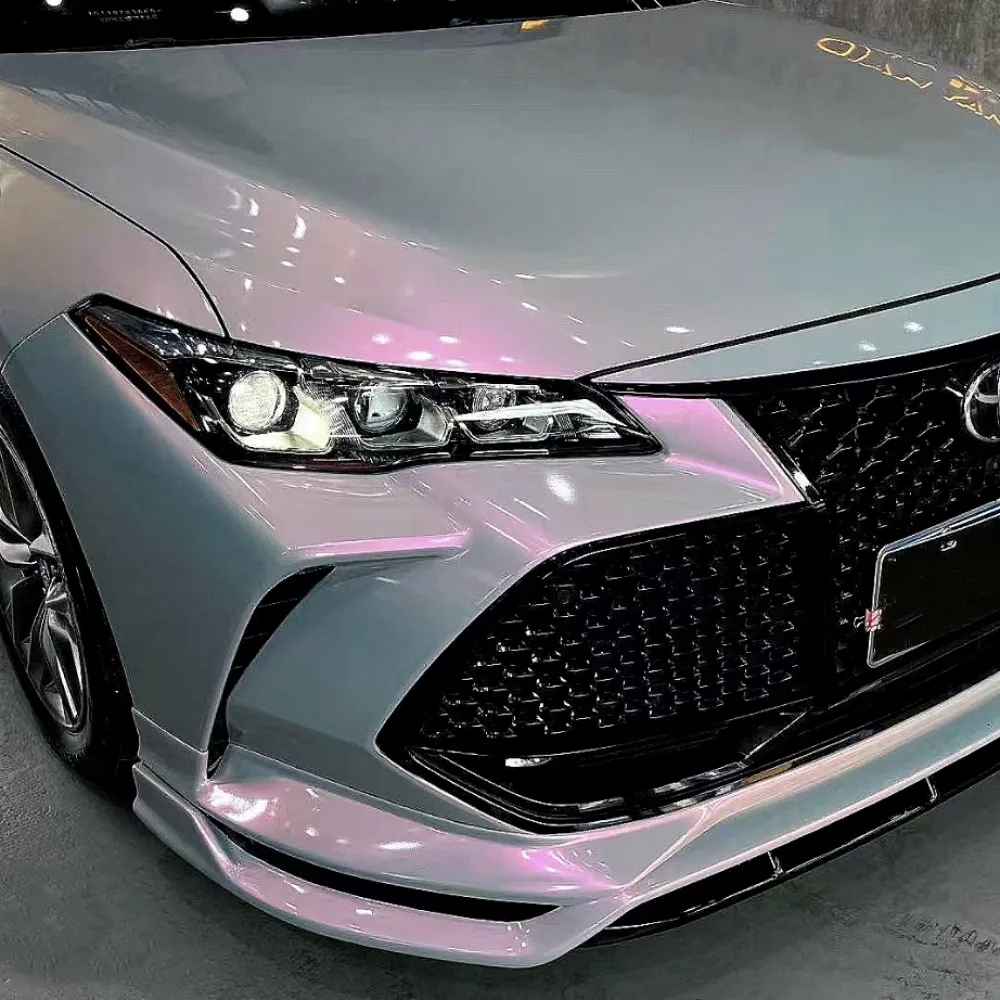 Ravoony Plus Twin Candy Grey Red Color Fliper Car Wrap Toyota Avalon Wrap