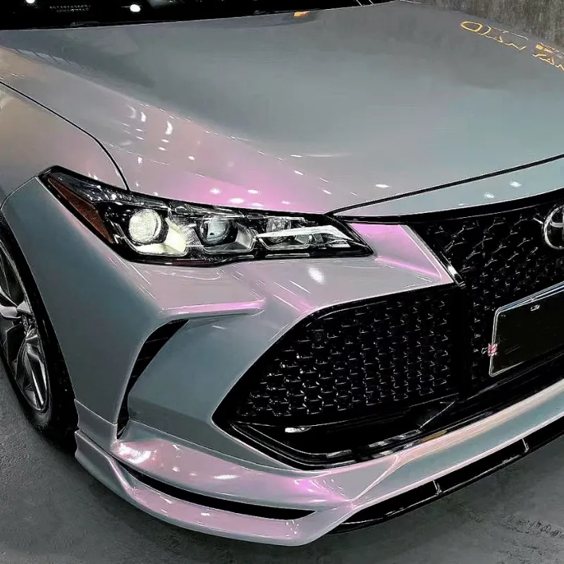 Ravoony Plus Twin Candy Grey Red Color Fliper Car Wrap Toyota Avalon Wrap