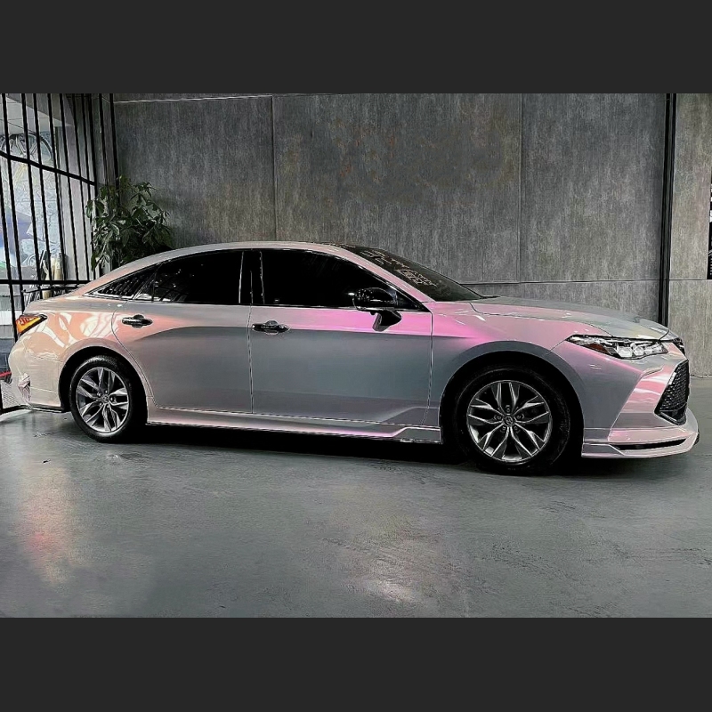 Ravoony Plus Twin Candy Grey Red Color Fliper Car Wrap Toyota Avalon Wrap