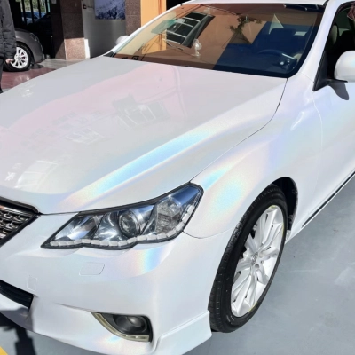 Ravoony Plus Matte Laser White Car Vinyl Wrap Toyota Vinyl Wrap 02